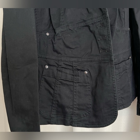 Venezia Black Utility Blazer Jacket Plus Size 18/20 - Picture 2 of 4